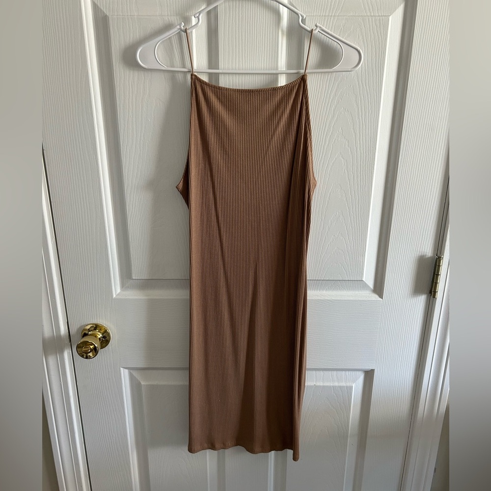 H&M - tan dress